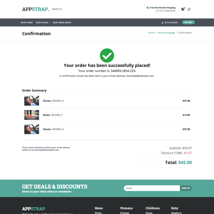 shop-confirmation page thumbnail